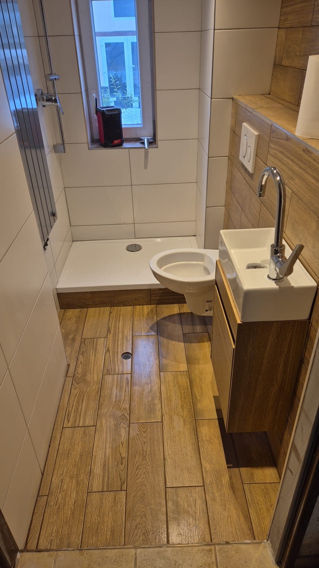 Umbau eines Kellers zum Badezimmer